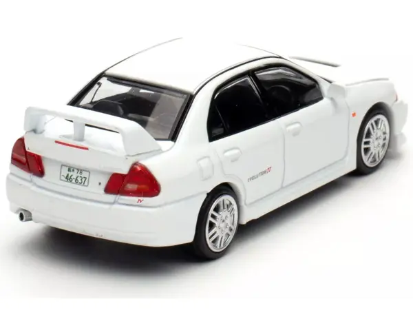 Mitsubishi Lancer Evolution IV RHD (Right Hand Drive) White "Indonesia Diecast Expo 2024 Exclusive" 1/64 Diecast Model Car by Pop Race #4
