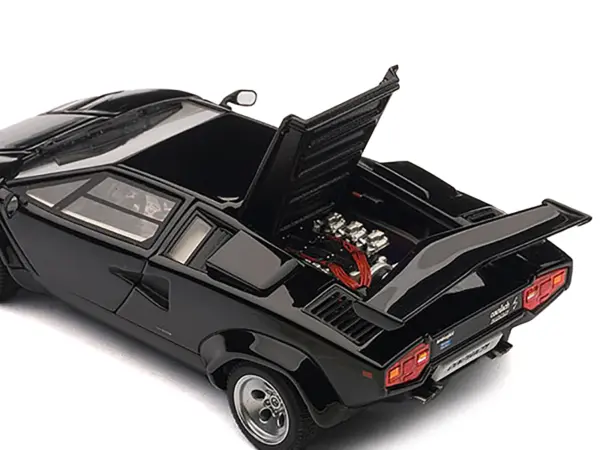 Lamborghini Countach 5000S Black 1/43 Diecast Model Car by Autoart #4
