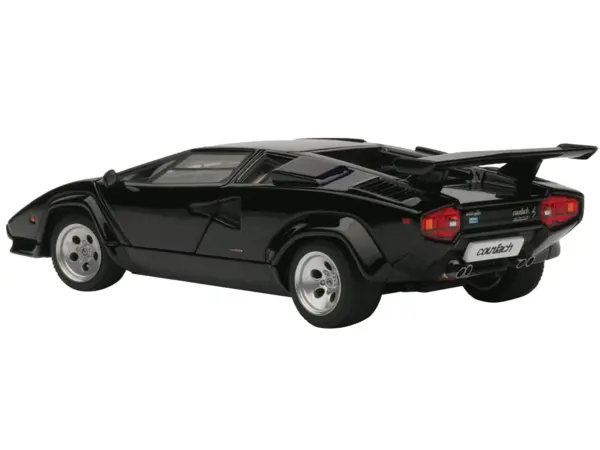 Lamborghini Countach 5000S Black 1/43 Diecast Model Car by Autoart #5