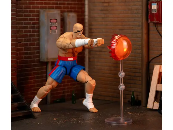 Sagat 7.5" Moveable Figure with Accessories and Alternate Head and Hands "Ultra Street Fighter II: The Final Challengers" (2017) Video Game Model by Jada #3