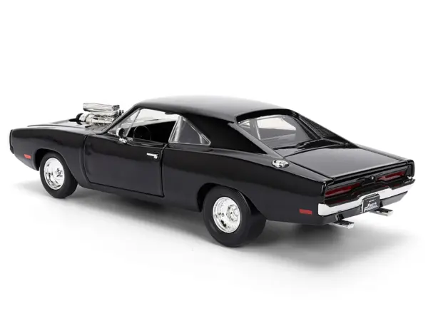 Dom's 1970 Dodge Charger R/T Black "F9" (2021) Movie "Fast & Furious" Series 1/24 Diecast Model Car by Jada #4