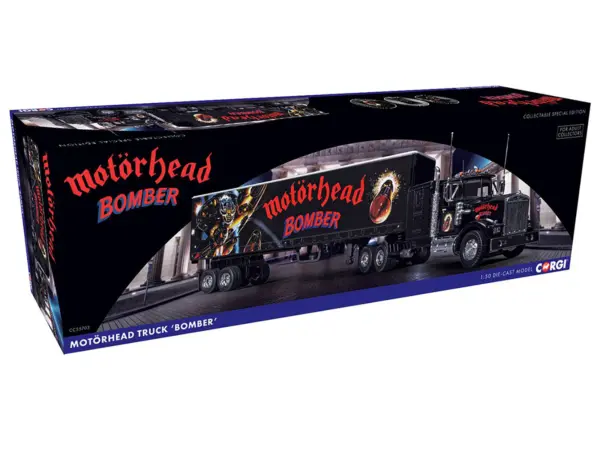 "Motorhead Bomber" Transport Truck Black 1/50 Diecast Model by Corgi #5