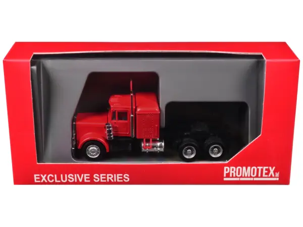 Peterbilt Long Tractor Red 1/87 (HO) Plastic Model Car by Promotex #3
