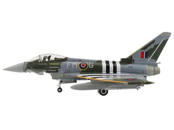 Eurofighter Typhoon FGR4 Fighter Aircraft "ZJ913 FM-G" (2024) British Royal Air Force "Air Power Series" 1/72 Diecast Model by Hobby Master #2