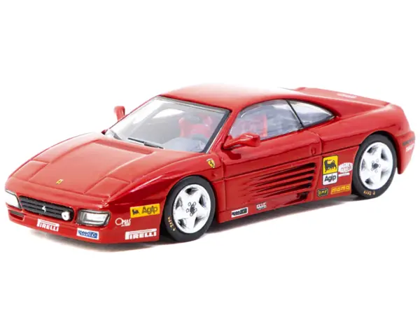 Ferrari 348 Challenge "Presentation Version" Red "Hobby64" Series 1/64 Diecast Model by Tarmac Works #2