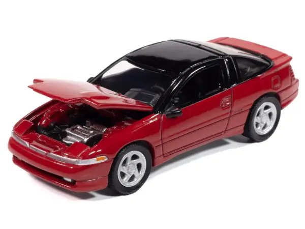 1991 Mitsubishi Eclipse GSX Maranello Red with Black Top "Import Legends" Series 1/64 Diecast Model Car by Auto World #2