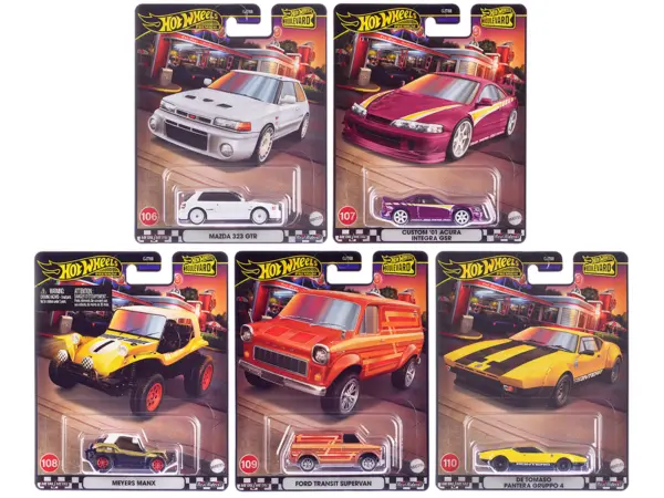 "Boulevard 106-110" 5 piece Set "Premium" 2024 Series Diecast Model Cars by Hot Wheels #1