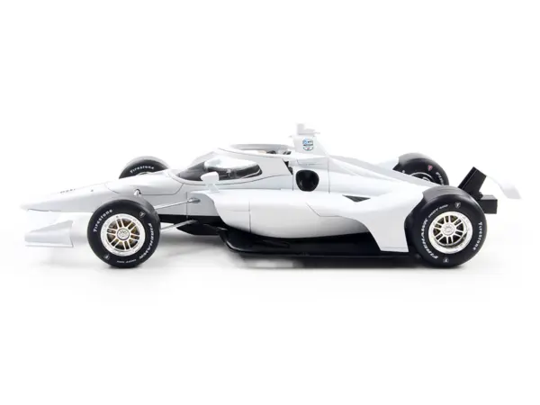 Dallara IndyCar Blank White "Autograph Car" (Super Speedway Configuration) "NTT IndyCar Series" 1/18 Diecast Model Car by IXO Models #2