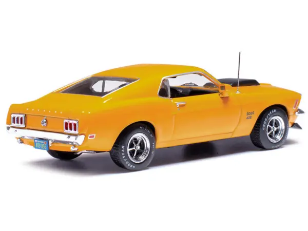 1970 Ford Mustang Boss 429 Bright Yellow with Black Hood Scoop 1/43 Diecast Model Car by IXO Models #3