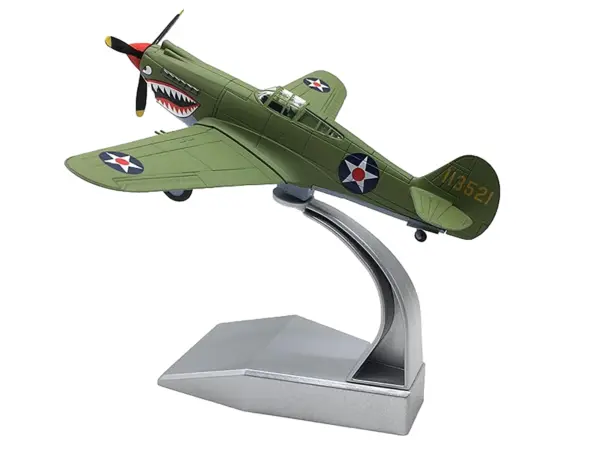 Curtiss P-40E Warhawk Fighter Aircraft "China-Burma-India Theater" (1942) United States Army Air Forces 1/72 Diecast Model Airplane #3