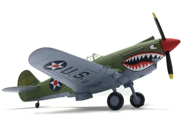 Curtiss P-40E Warhawk Fighter Aircraft "China-Burma-India Theater" (1942) United States Army Air Forces 1/72 Diecast Model Airplane #5