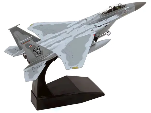 McDonnell Douglas F-15C Eagle Aircraft "MiG Killer Gulf Spirit 58th Tactical Fighter Squadron 33rd Tactical Fighter Wing Desert Storm" (1991) United States Air Force 1/100 Diecast Model Airplane #4