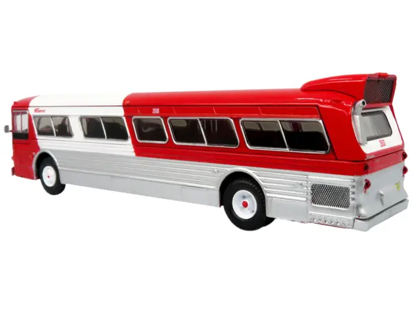 Flxible 53102 New Look Transit Bus "Pittsburgh Area Transit" Red and White "Vintage Bus & Motorcoach Collection" Limited Edition 1/87 (HO) Diecast Model by Iconic Replicas #3