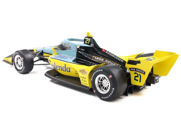 Dallara IndyCar #21 Christian Rasmussen "Splenda" Ed Carpenter Racing (Road Course Configuration) "NTT IndyCar Series" (2025) 1/18 Diecast Model Car by IXO Models #3