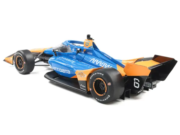 Dallara IndyCar #6 Nolan Siegel "NTT Data" Arrow McLaren (Road Course Configuration) "NTT IndyCar Series" (2025) 1/18 Diecast Model Car by IXO Models #3