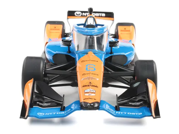 Dallara IndyCar #6 Nolan Siegel "NTT Data" Arrow McLaren (Road Course Configuration) "NTT IndyCar Series" (2025) 1/18 Diecast Model Car by IXO Models #4