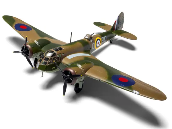 Level 2 Model Kit Bristol Blenheim Mk.IF Aircraft with 2 Scheme Options 1/72 Plastic Model Kit by Airfix #4