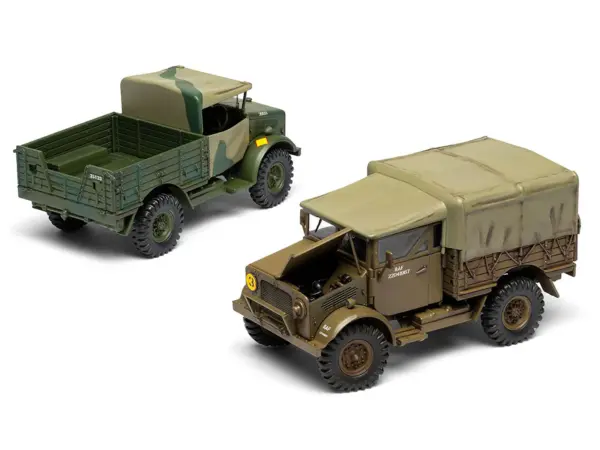 Level 2 Model Kit WWII 15-cwt 4x2 General Service Truck with 2 Scheme Options 1/48 Plastic Model Kit by Airfix #4