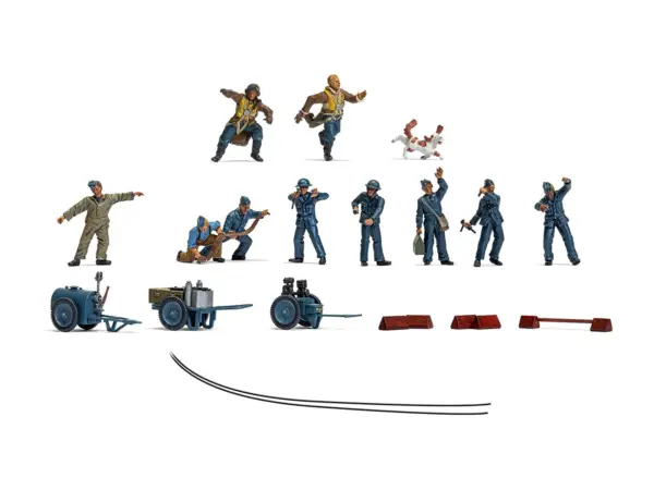 Level 1 Model Kit WWII RAF Ground Crew Figure and Accessory Set 1/48 Plastic Model Kit by Airfix #2