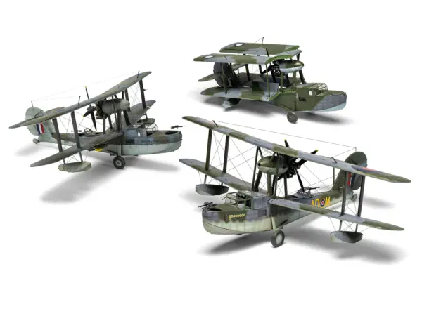 Level 3 Model Kit Supermarine Walrus Mk.I Aircraft with 3 Scheme Options 1/48 Plastic Model Kit by Airfix #6
