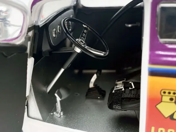 1933 Gasser "Prock & Howell - F Troop" Blue and White with Stripes Limited Edition to 348 pieces Worldwide 1/18 Diecast Model Car by ACME #4