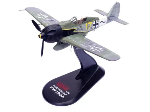 Focke-Wulf Fw 190A Aircraft "Yellow 17 24-Victory Ace Willi Unger 12./JG 3 Udet Germany" (1944) German Luftwaffe 1/72 Diecast Model Airplane by Legion #5
