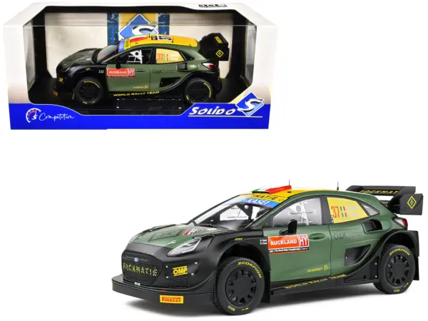 Ford Puma Rally1 Hybrid #37 Lorenzo Bertelli - Lorenzo Granai "Rally New Zealand" (2022) "Competition" Series 1/18 Diecast Model Car by Solido #1