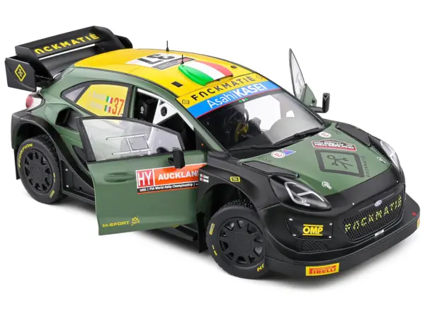 Ford Puma Rally1 Hybrid #37 Lorenzo Bertelli - Lorenzo Granai "Rally New Zealand" (2022) "Competition" Series 1/18 Diecast Model Car by Solido #2
