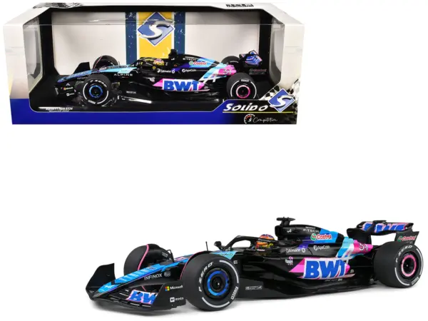 Alpine A524 #31 Esteban Ocon "BWT" Formula One F1 Miami GP (2024) "Competition" Series 1/18 Diecast Model Car by Solido #1