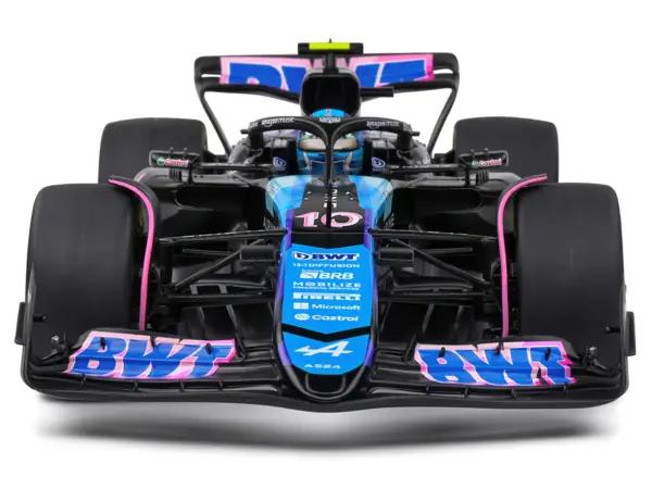 Alpine A524 #10 Pierre Gasly "BWT" Formula One F1 Monaco GP (2024) "Competition" Series 1/18 Diecast Model Car by Solido #5