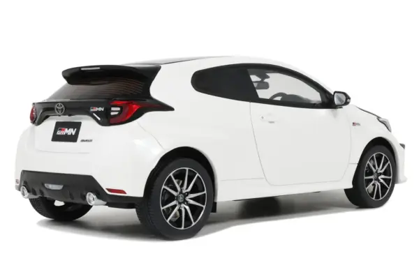 2022 Toyota GRMN Yaris RHD (Right Hand Drive) Platinum White Pearl with Black Hood and Top Limited Edition to 999 pieces Worldwide 1/18 Model Car by Otto Mobile #4