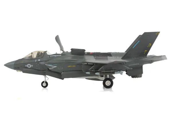 Lockheed F-35B Lightning II Aircraft (Beast Mode) "169623 VMFA-242 Bats Iwakuni Japan" (2024) United States Marine Corps "Air Power Series" 1/72 Diecast Model by Hobby Master #2