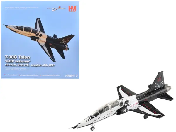 Northrop T-38C Talon Aircraft "65-10331 FAIP Scheme 87th FTS Laughlin AFB" (2021) United States Air Force "Air Power Series" 1/72 Diecast Model by Hobby Master #1
