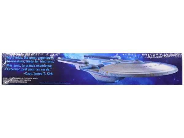 Skill 2 Model Kit U.S.S. Excelsior NX-2000 Space Ship "Star Trek III: The Search for Spock" (1984) Movie 1/1000 Scale Model by AMT #3
