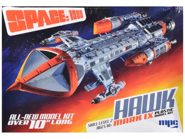Skill 2 Model Kit Hawk Mark IX Spacecraft "Space: 1999" (1975-1977) TV Series 1/72 Scale Model by MPC #1