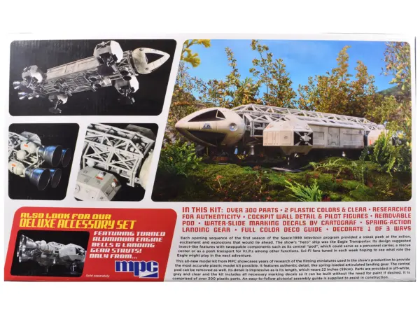 Skill 2 Model Kit Eagle Transporter Spacecraft "Celebrating 40 Years" "Space: 1999" (1975-1977) TV Series 1/48 Scale Model by MPC #3