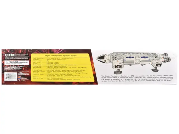 Skill 2 Model Kit Eagle Transporter Spacecraft "Celebrating 40 Years" "Space: 1999" (1975-1977) TV Series 1/48 Scale Model by MPC #4