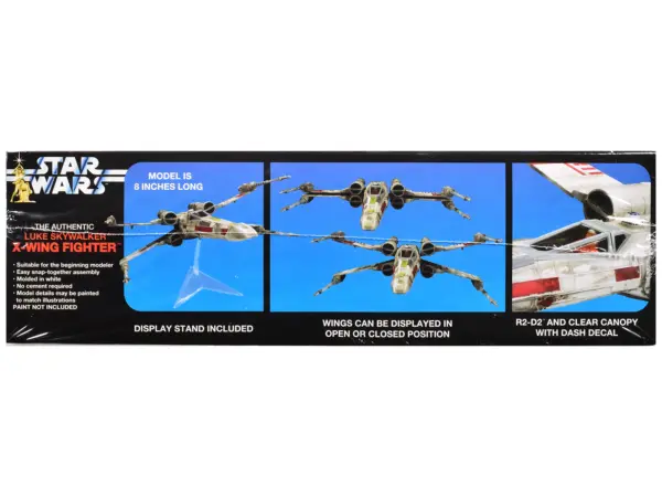 Skill 2 Snap Model Kit Luke Skywalker X-Wing Fighter "Star Wars: A New Hope" (1977) Movie 1/63 Scale Model by MPC #2