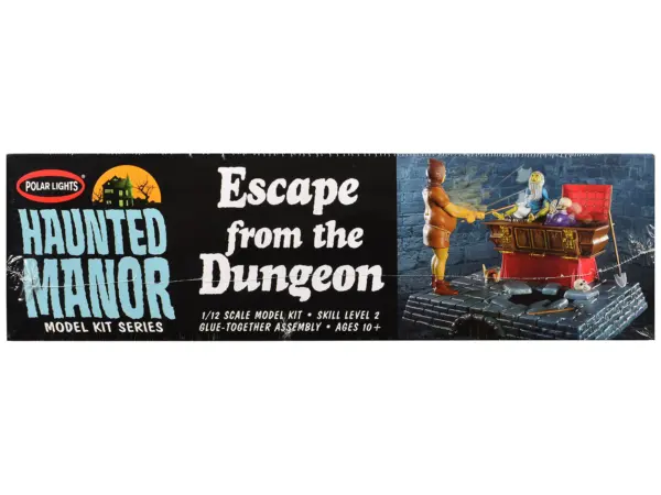 Skill 2 Model Kit Haunted Manor "Escape from the Dungeon" Diorama Set 1/12 Scale Model by Polar Lights #2