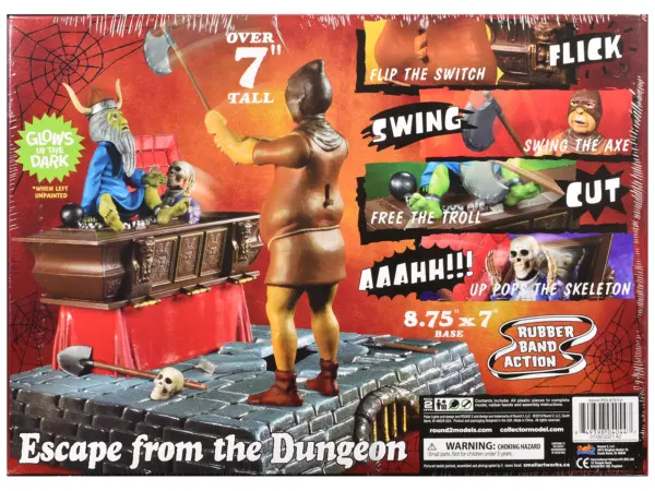 Skill 2 Model Kit Haunted Manor "Escape from the Dungeon" Diorama Set 1/12 Scale Model by Polar Lights #3