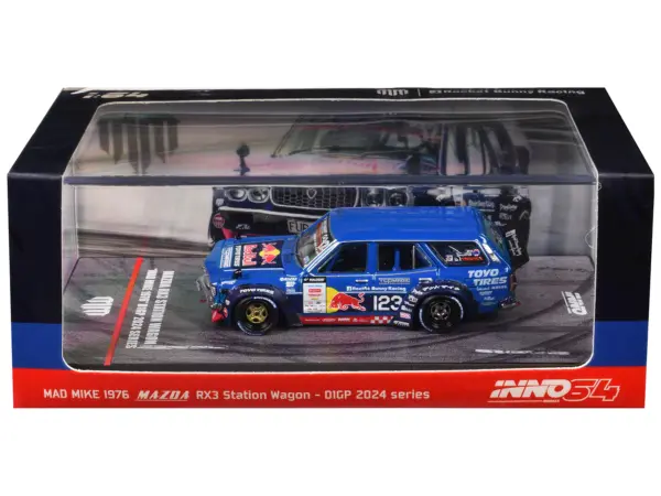 1976 Mazda RX3 Station Wagon RHD (Right Hand Drive) #12 "Mad" Mike Whiddett "D1 Grand Prix" (2024) 1/64 Diecast Model Car by Inno Models #1