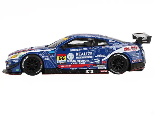 Nissan GT-R NISMO GT3 #56 Joao Paulo de Oliveira - Teppei Natori "REALIZE Nissan Mechanic Challenge GT-R" "Super GT Series" (2023) Limited Edition 1/64 Diecast Model Car by Mini GT #2