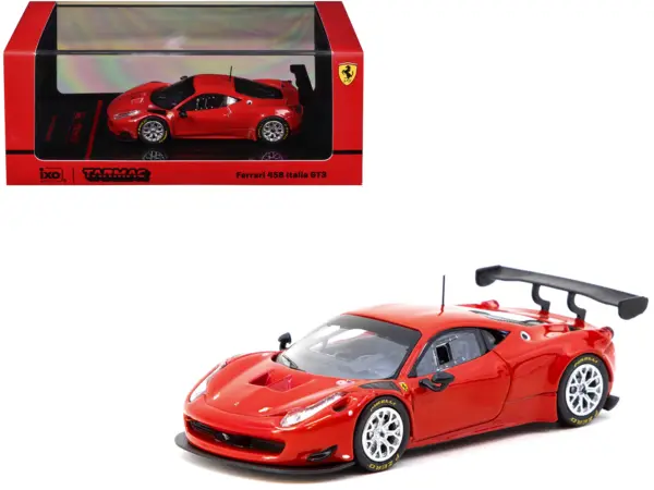 Ferrari 458 Italia GT3 Red "Road64" Series 1/64 Diecast Model Car by Tarmac Works #1