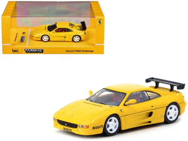 Ferrari F355 Challenge Yellow "Road64" Series 1/64 Diecast Model Car by Tarmac Works #1