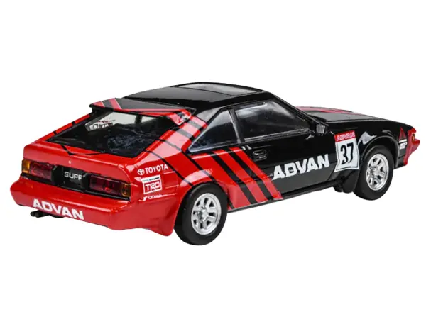 1984 Toyota Celica Supra #37 "ADVAN" Black and Red 1/64 Diecast Model Car by Paragon Models #4