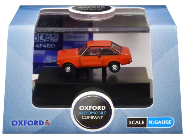 Ford Escort Mk2 RHD (Right Hand Drive) Carnival Red 1/148 (N) Scale Diecast Model Car by Oxford Diecast #1