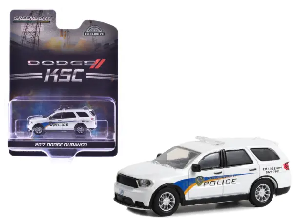 2017 Dodge Durango "Kennedy Space Center (KSC) Security Police Traffic Enforcement" White with Graphics "Hobby Exclusive" Series 1/64 Diecast Model Car by Greenlight #1