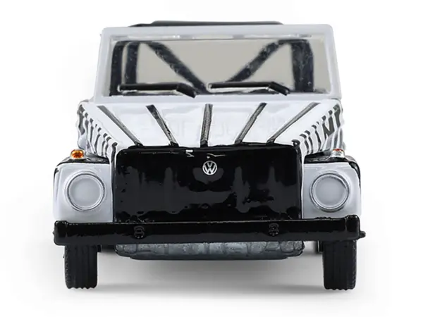 1974 Volkswagen Thing (Type 181) "Safari Adventure" Black and White Zebra Stripes "Club Vee-Dub" Series 21 1/64 Diecast Model Car by Greenlight #4