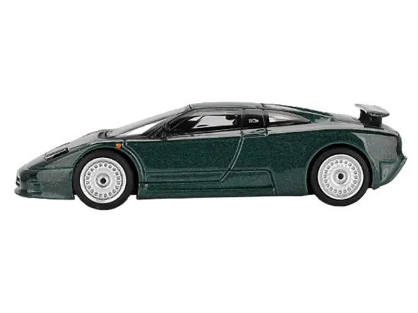 Bugatti EB110 GT Verde Scuro Dark Green Metallic Limited Edition 1/64 Diecast Model Car by Mini GT #2