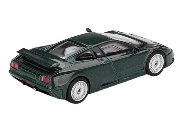 Bugatti EB110 GT Verde Scuro Dark Green Metallic Limited Edition 1/64 Diecast Model Car by Mini GT #3